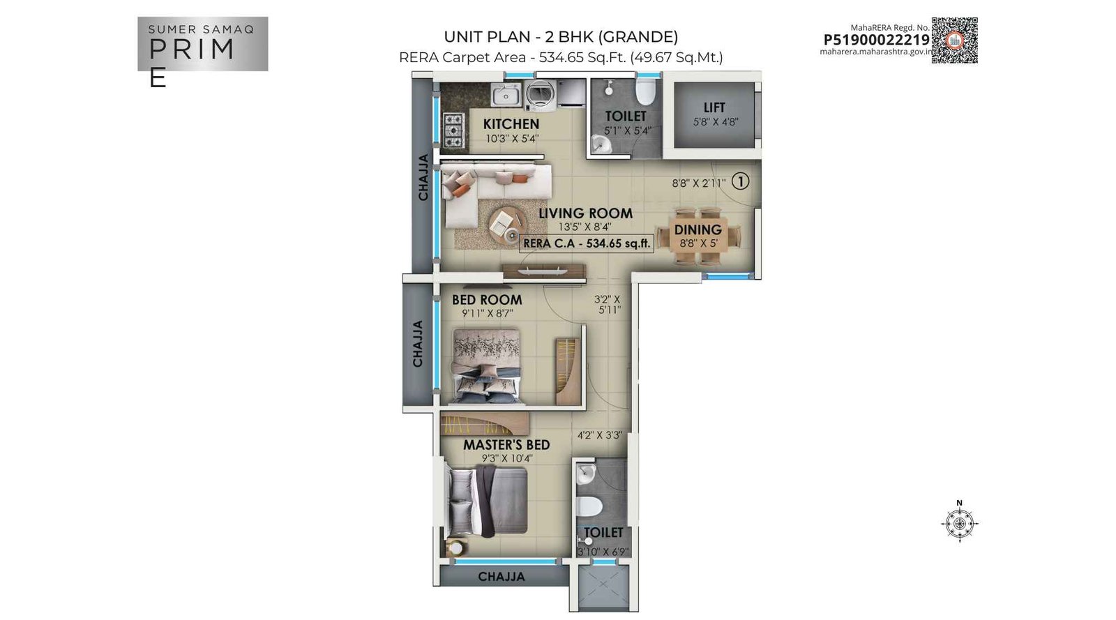 Sumer-Samaq-Prime-2-BHK-535-sqft